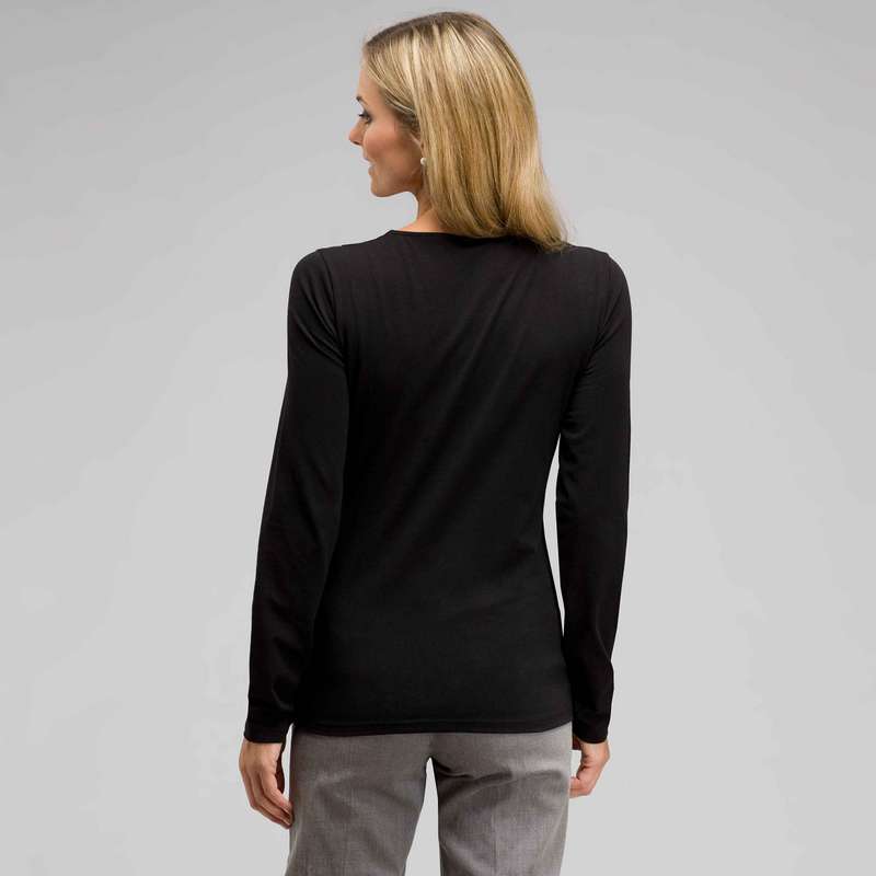Long Sleeve V-Neck Top, , large image number 1